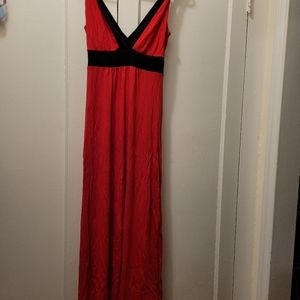New York & Company Red Maxi Dress